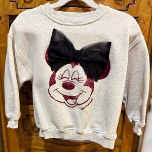 Zara Minnie Mouse Kids Sweater 5Y